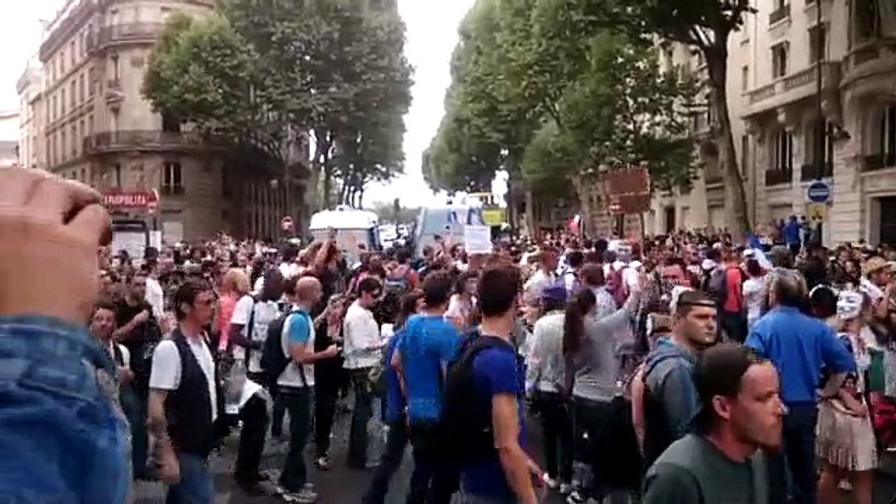 14 juillet 2015 Paris assemblée nationale manifestation