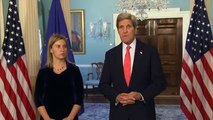 Joint doorstep by John Kerry and Federica Mogherini on Iran talks, Libya & migrants, Ukraine ...