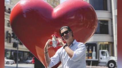 Man poses with a burrito in hilarious engagement photos
