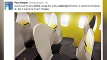 Proposed airline seat design puts passengers facing each other