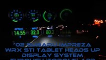 '02 Subaru WRX STi Head Up Display (HUD) Concept with Torque app & Android Tablet