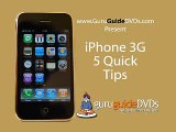iPhone 3G Tips & Tricks - Five Quick Tips