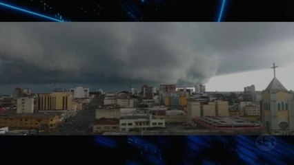 Nuvem gigante assusta moradores de Ponta Grossa