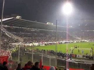 Besiktas 2-1 Liverpool from the Liverpool end. LOUD FANS!