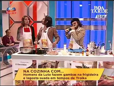 Homens da Luta - Aula de Culinária (Marisco) @ Boa Tarde - SIC com Conceição Lino