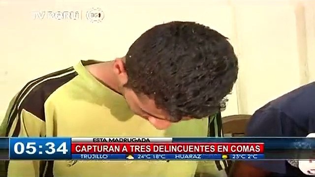 Comas: Capturaron a 3 delincuentes que robaron celular a universitaria [Video]