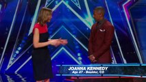 America's Got Talent 2015 S10E07 Joanna Kennedy & Howard Get Nick Cannon A First Date Kiss