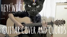 Never Shout Never - HEY! WE OK (Guitar Cover) (Chords In Video)