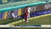 Rare funny incident in cricket .. ball boy stopping four before touching the rope