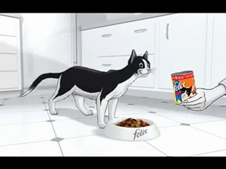 Felix the cat food commercial "new improved felix"