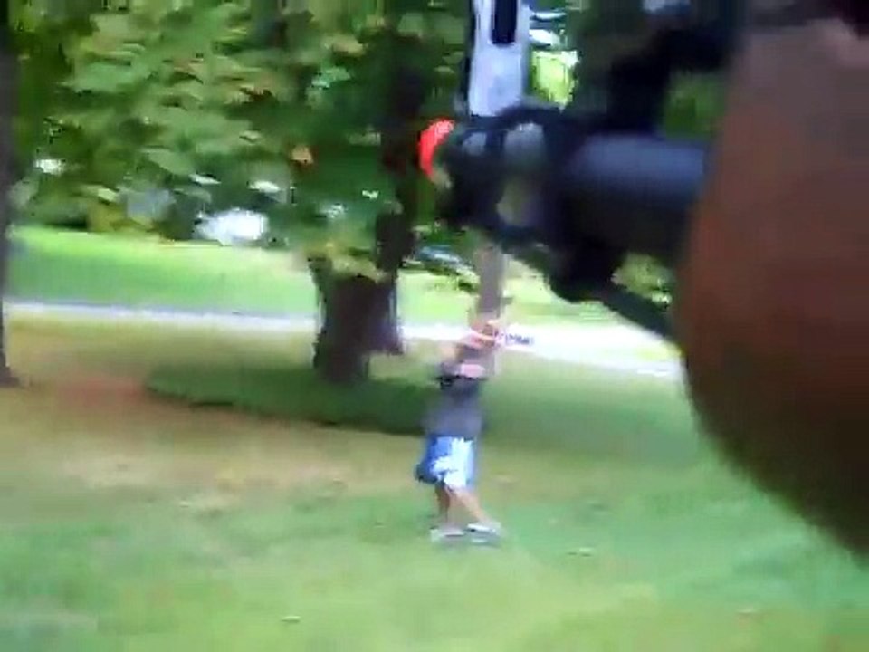 kid gets shot with airsoft gun!!