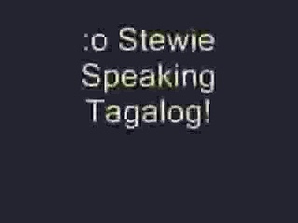 "Stewie Speaking Tagalog" Deleted Scene