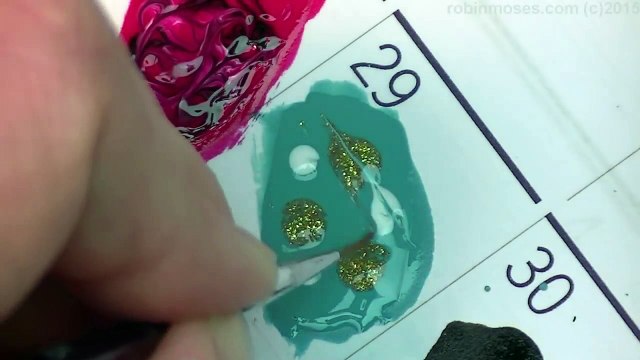 How to Practice No Water Marbling for Nail Art