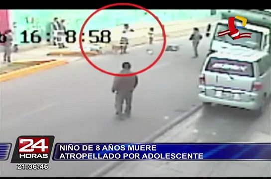 Adolescente atropelló y mató a niño de ocho años en San Luis