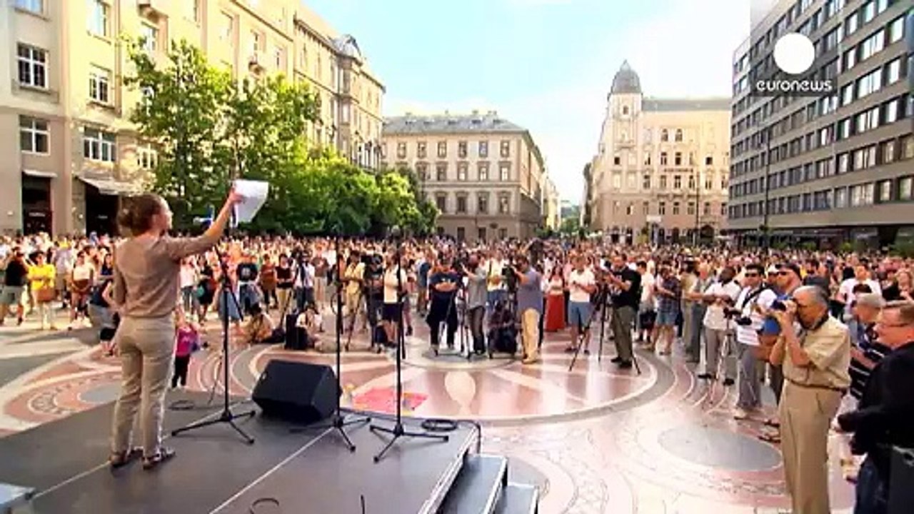 Маніфестація угорців проти спорудження муру на кордоні з Сербією
