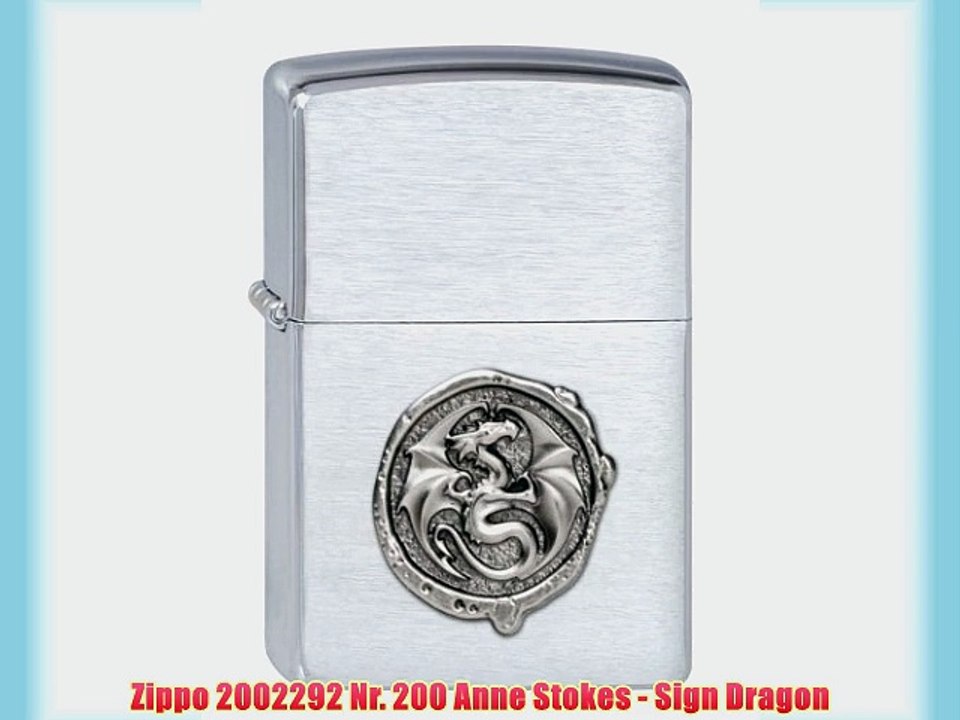 Zippo 2002292 Nr. 200 Anne Stokes - Sign Dragon