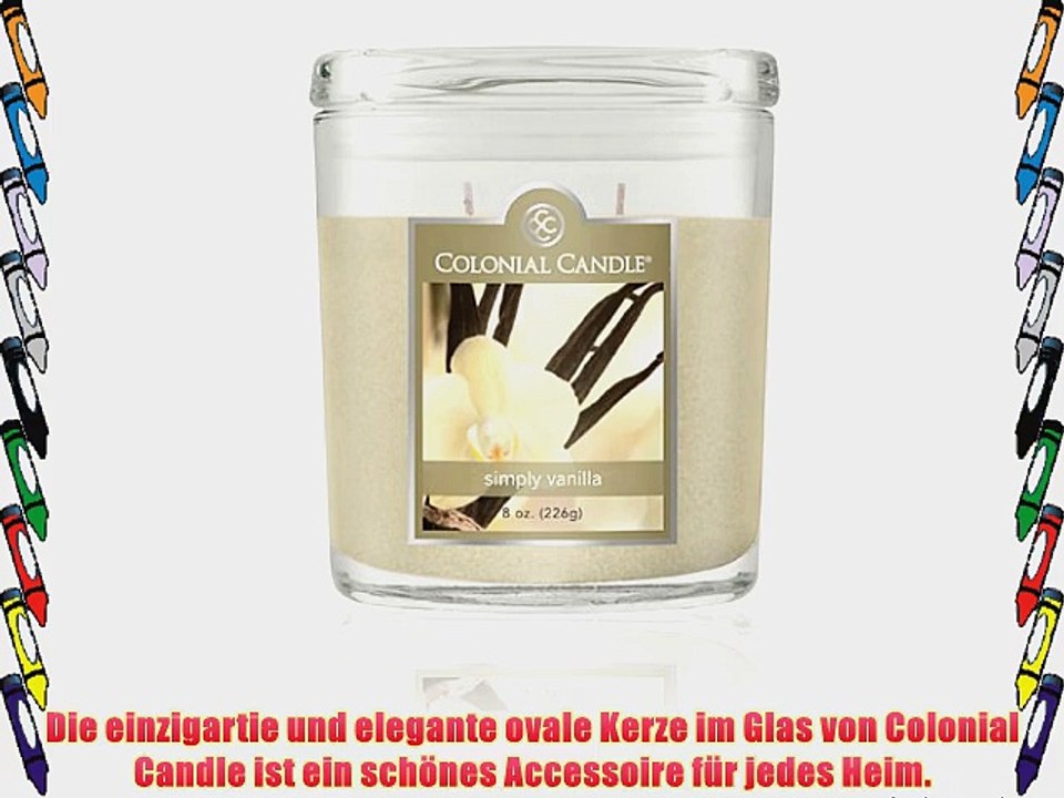 Duftkerze Colonial Candle Simply Vanilla 226g