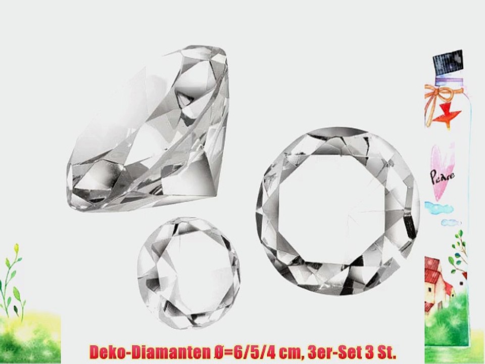 Deko-Diamanten ?=6/5/4 cm 3er-Set 3 St.