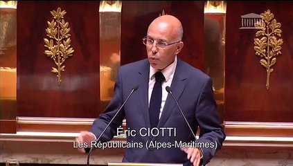 Réforme de l'asile : intervention d'Eric Ciotti en dernière lecture