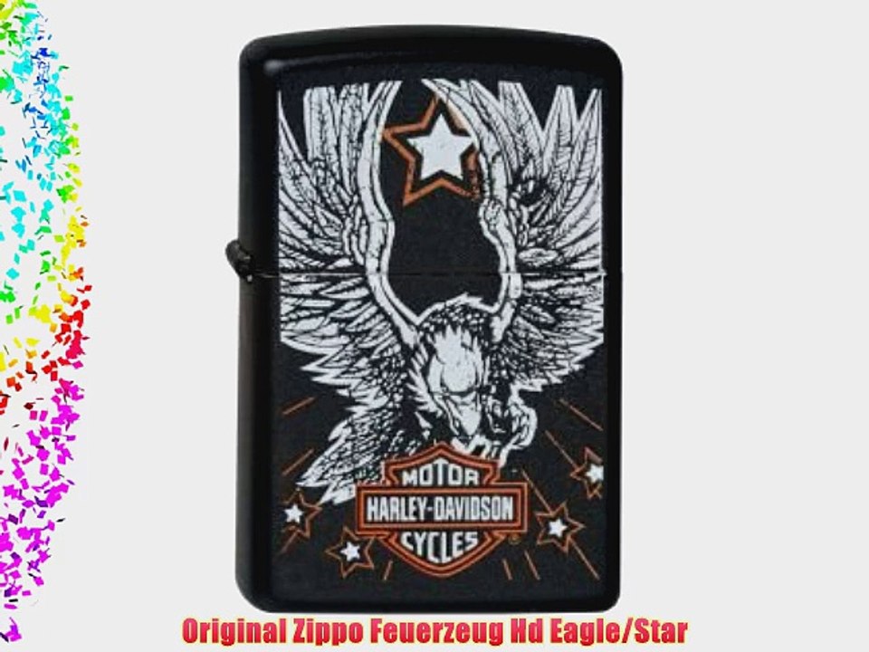 Original Zippo Feuerzeug Hd Eagle/Star