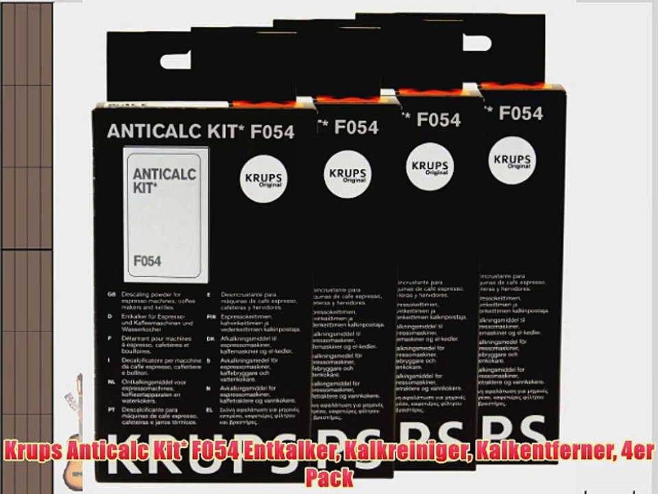 Krups Anticalc Kit* F054 Entkalker Kalkreiniger Kalkentferner 4er Pack