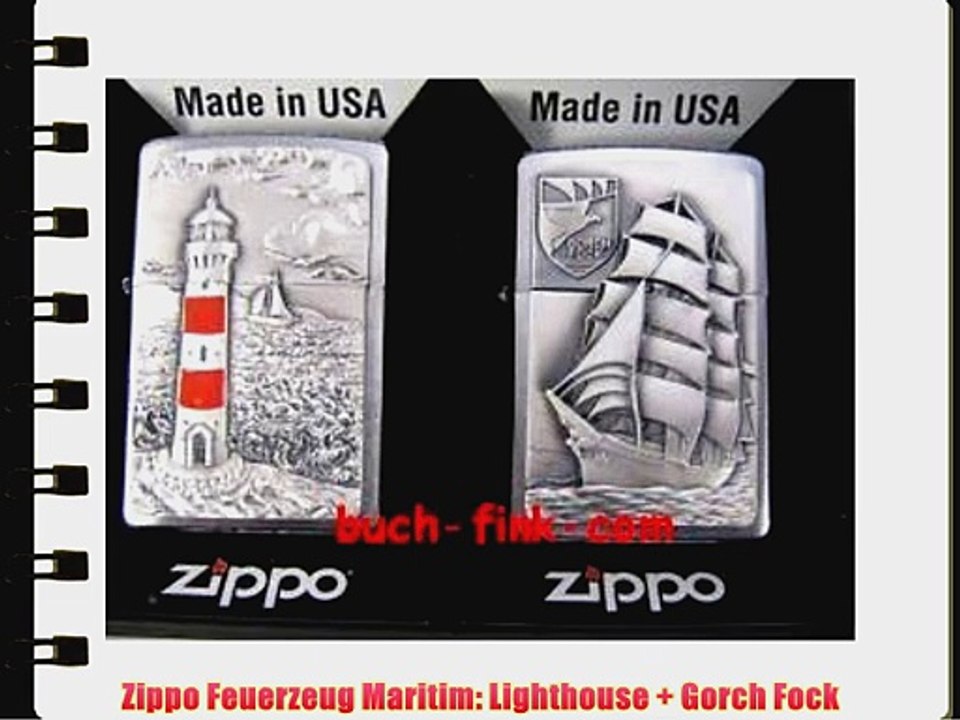 Zippo Feuerzeug Maritim: Lighthouse   Gorch Fock