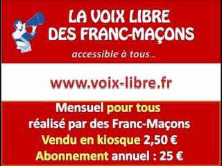 Magazine Franc-Maçonnerie abonnement Belgique