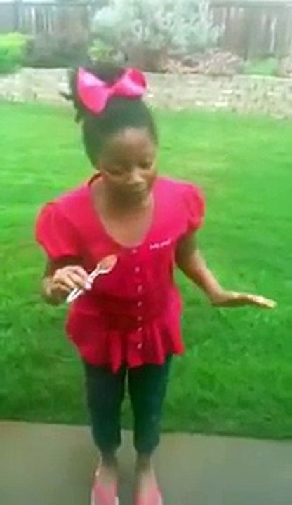 Girl throws up