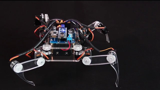 Arduino Spider Quadruped Robot Kit with Servo Control Board