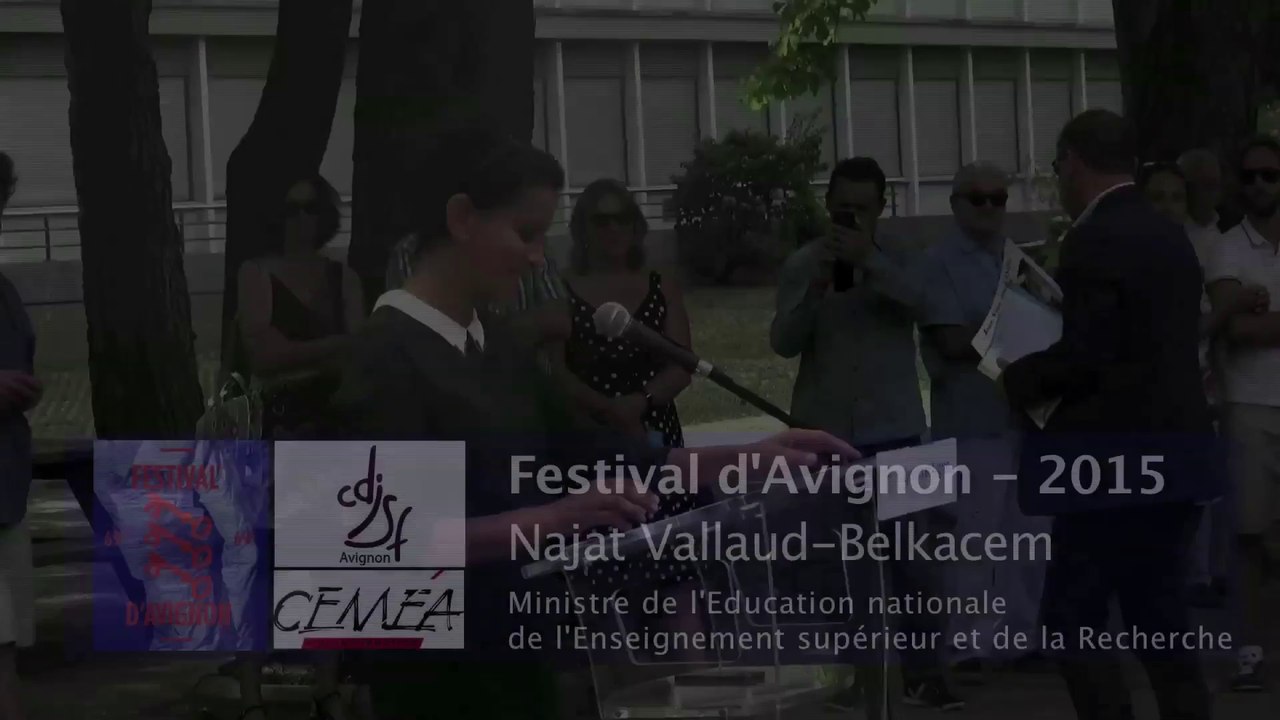 Natjat Vallaud-Belkacem - Festival d'Avignon 2015