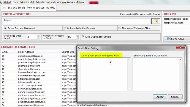 How to Extract Emails from Multiple Websites