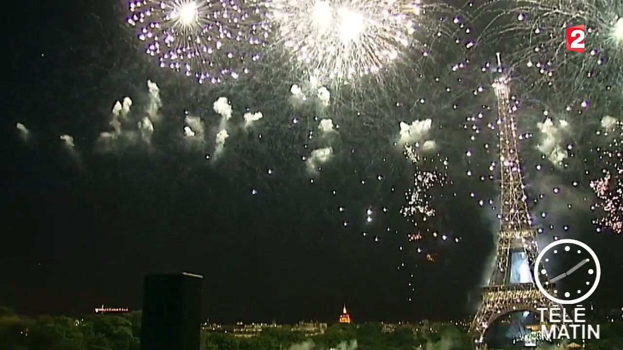 14-Juillet : un feu d'artifice grandiose à Paris