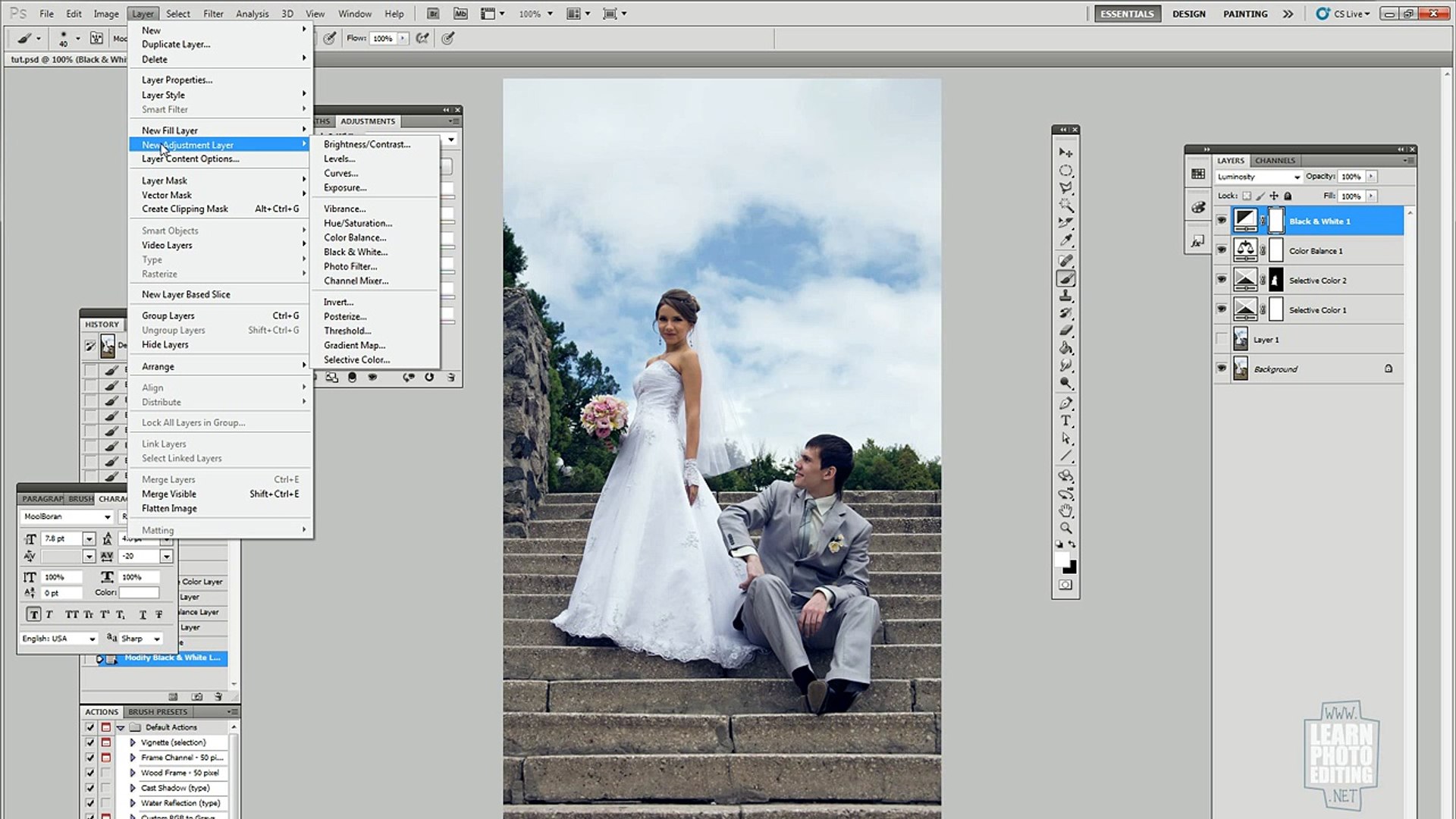 ⁣Photoshop Tutorials ~Color grading tutorial for wedding photography Adobe Photoshop tutorial