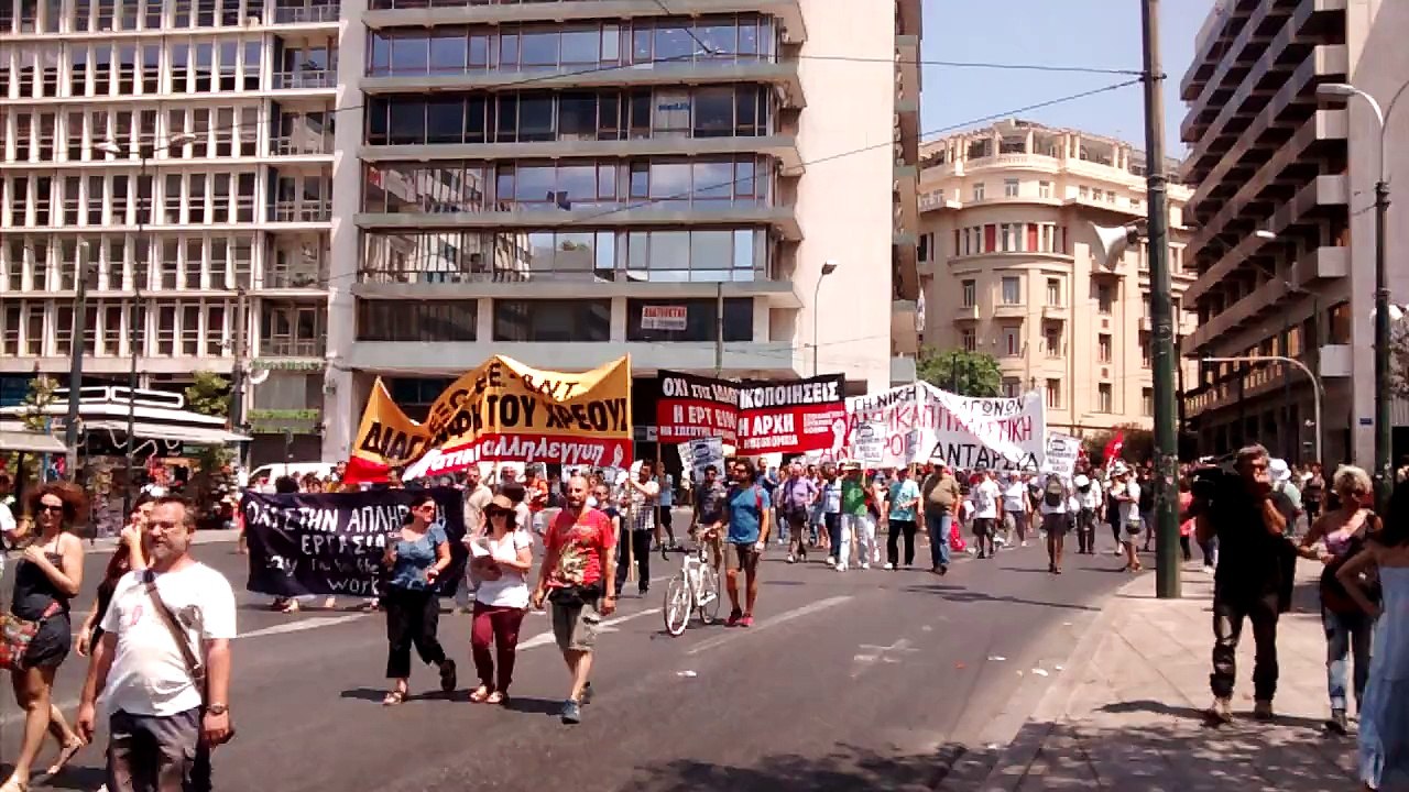 Πορεία στο κέντρο της Αθήνας 15.7.2015 2