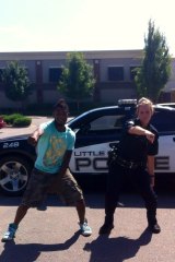 Fun-Loving Arkansas Officer Nae Naes With Rapper London Fresco