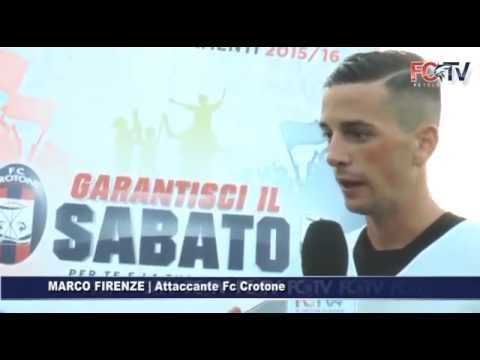 Ecco Firenze: “Stupendo essere un giocatore del Crotone. Primo giorno bellissimo”