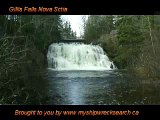 Relax by Gillis water fall in Nova Scotia Canada