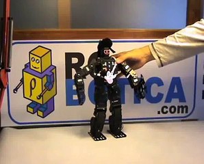 Robot Bioloid Chiquilicuatre bailando el chiki-chiki