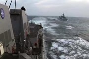 HMCS Toronto is sailing