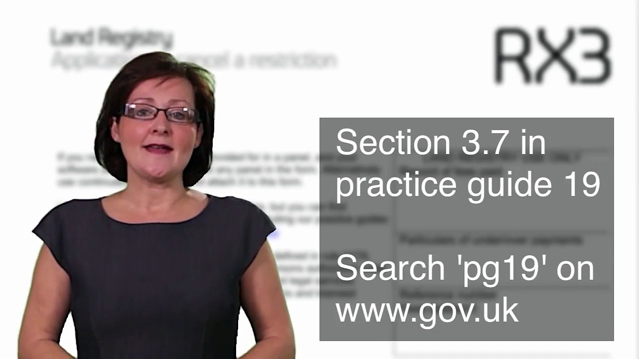 Guidance on how to fill in form RX3 - video Dailymotion
