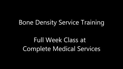 GE and Hologic Bone Densitometry Service Training - Complete Medical Services -