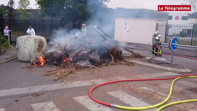 Quimperlé. Bigard bloqué depuis 11 h
