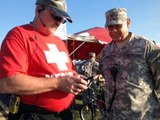 Texas State Guard Medical Brigade Cares for the Injured - Medical Support at Wings Over Houston 2013