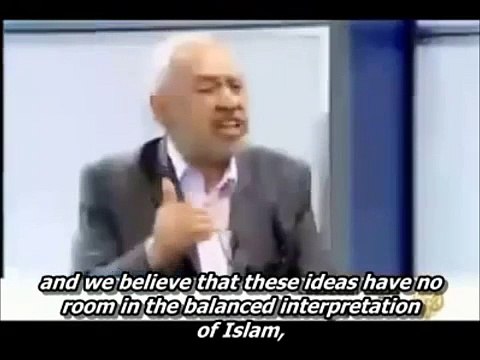 Rached Ghannouchi from Ennahda slams Hizb ut-Tahrir and call them suspicious [English subtitles]