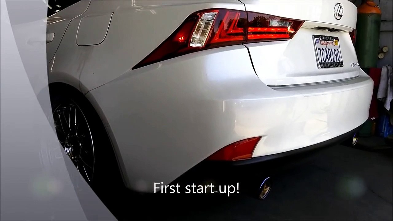 Tsudo Lexus IS250 IS350 2014 + Dual SP Burnt Tip Catless Catback exhaust