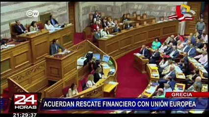 Grecia acuerda rescate financiero con la Unión Europea