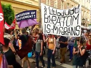 Венгры протестуют против ограждения на границе