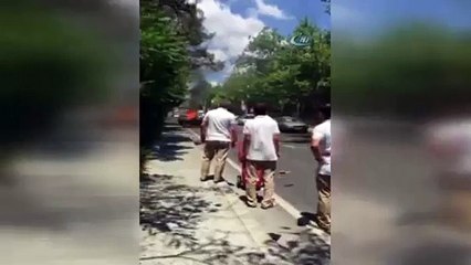 Lüks araç böyle yandı !