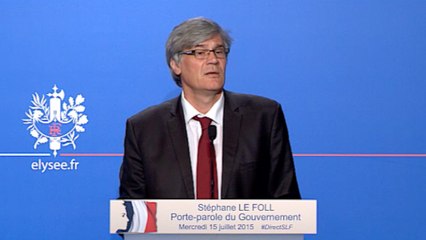 Compte rendu du Conseil des ministres du 15 juillet 2015