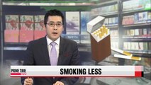 Korea's smoking rate in men drops almost 6% after cigarette price hike